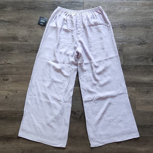 NWT LULUS Flowing Lilac Wide Leg Pants Size Large - Picture 6 of 10